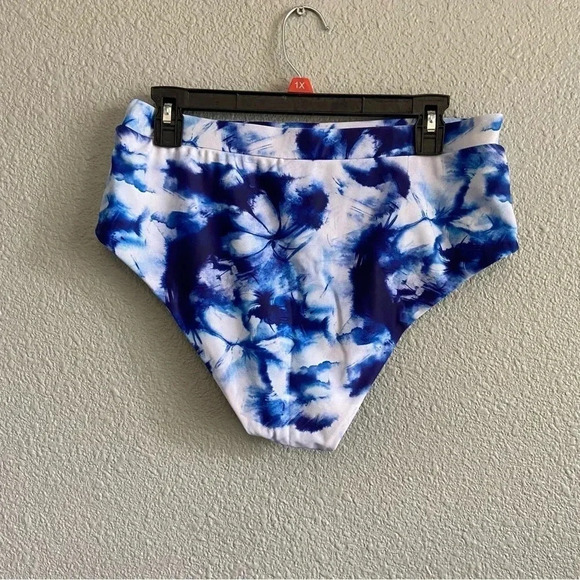 Kate Kasin 3 piece bikini short sarong set NWT Size XL High Waist - Picture 8 of 12